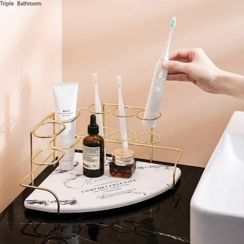 Nordic Diatom Mud Shower Shelf Home Bathroom Accessories Shampoo Toothbrush Storage Holder Tripod Corner Stand Storage Tray