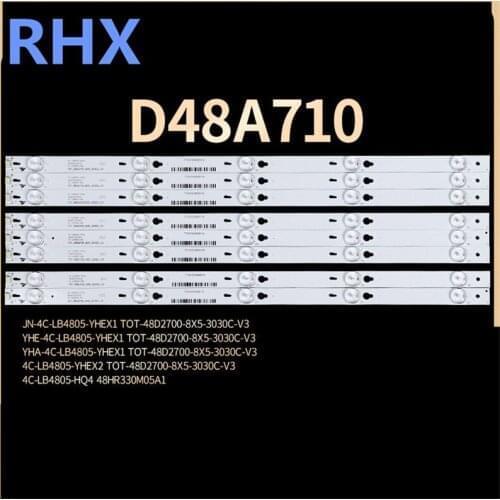 LED Backlight Strip For TCL B48A558U D48A710 4C-LB4805-HQ4 48HR330M05A1V2 100%NEW 490MM 6V