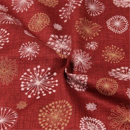 CF838 Snowflakes Summer Thin Cotton Fabric Chinese Style Dress/Table Cloth/Curtain/Clothes DIY Patchwork Material