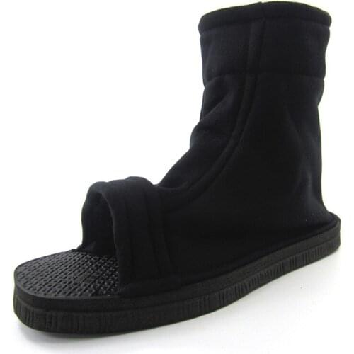 Ninja Cosplay Shoes Unisex Black Shippuden Shoes for Cosplay Akatsuki Uzumaki Sakura Sasuke Black Shoes for Men