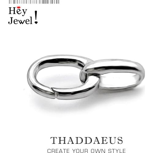 Spring Buckle Charms Carriers 925 Sterling Silver Trendy Gift Fit Necklace, Europe Glam Jewelry Soul Gift For Women