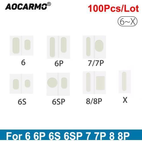 Aocarmo 100pcs/lot For iPhone 6 6P 6S 6SP 7 7P 8 8P X Water Damage Label Warranty Indicator Sensors Repair Waterproof Sticker
