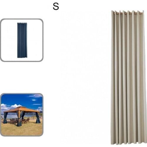 Waterproof Premium Grommet Thermal Insulated Curtain Easy to Install Room Darkening Curtain Washable for Outdoor