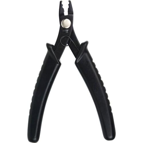 1 Piece of 2 Holes Black Pliers for Micro Ring/Link/Bead Hair Extension Tool