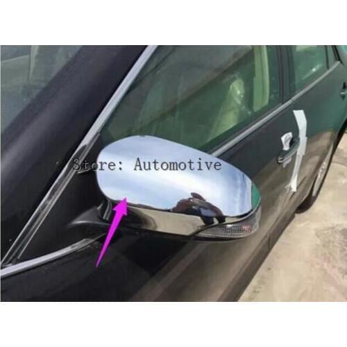 2pcs glossy Chrome side door rear view mirror cover trim For TOYOTA Camry 20152016 2017 not fit North American Model