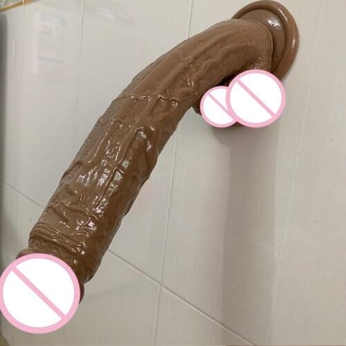 31CM Super Huge Big Dick Strap On Dildo For Women Anal Plug Excellent Dildo For Men Couples Sexual Real Penises Masturbator