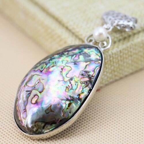 33*50mm Natural Abalone seashell sea shell pendant Lucky Accessories Series stripe jewelry making design diy crafts girls gifts