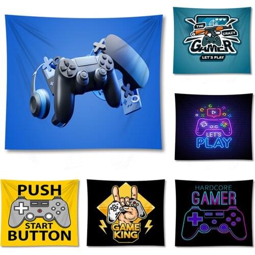 3d Gamer Printed Yoga Mat Wall Art Hanging Tapestry Home Decor Bedspread Blanket Large Size