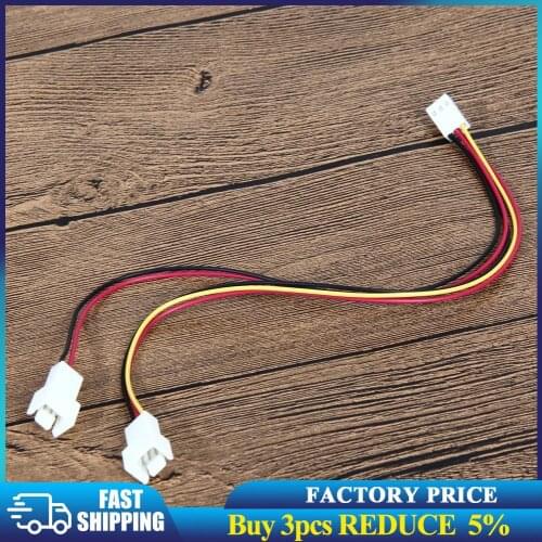 5Pcs 12V 3 Pin Female to 2/3 Pin Male PC Fan Power Splitter Extension Cable Adapter Connector