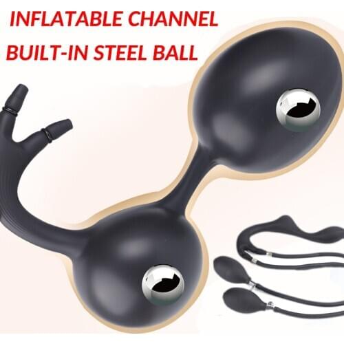 Anal Dildos Inflatable Anal Butt Plug Toys for Gay Male Prostate Massage Butt Plug Anal Beads Vagina Masturbator Adult Sex Toy