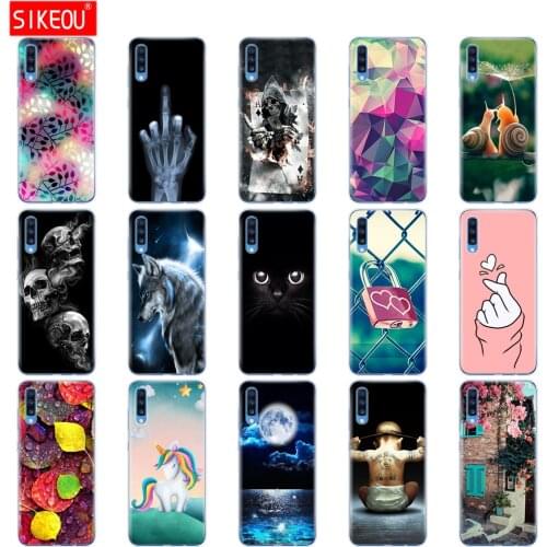 For Samsung A70 Case 2019 Soft TPU Phone Back Cover For Samsung Galaxy A70 silicon Cases Coque Capa A 70 A705 A705F bumper Cat