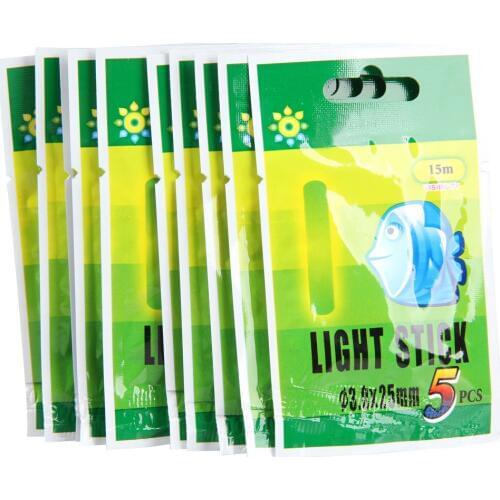 2/15/50pcs Portable Luminous Fishing Fluorescent Lightstick Night Light Floating Luminous Clip On Dark Glow Sticks Tackle Pesca