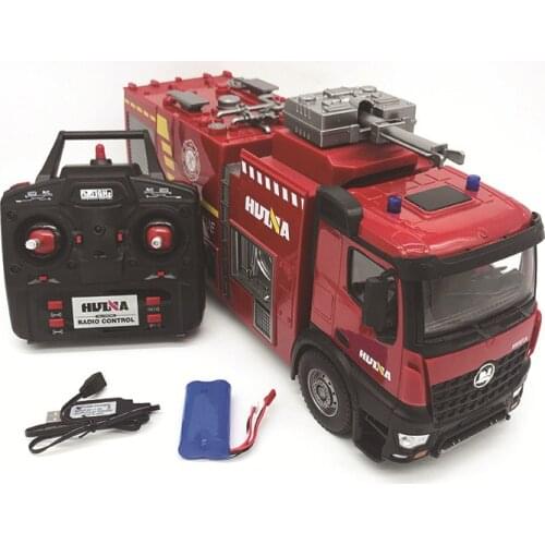 HUINA 1561 HUINA 1562 Professional 22CH R/C Ladder Box Water Spray Fire Truck Machine on Remote Control Toys Car Christmas Gift