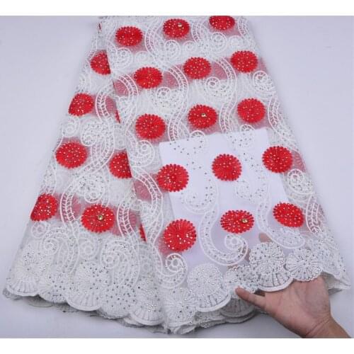 Beautiful African French Net Lace Latest African Laces Fabric Embroidered African tulle French Lace Fabric With stones A1256