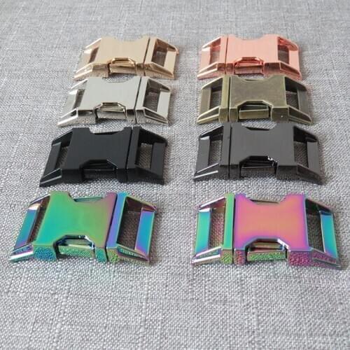 100Pcs 25mm Webbing Metal Belt Release Buckle For Pet Dog Collar Necklace Bracelet Sewing Accessory Paracord Snap Spring Hook