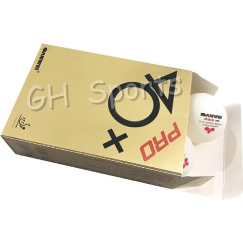 SANWEI 3-Star ABS 40+ PRO Table Tennis Ball ITTF Approved New Material Plastic Poly Ping Pong Balls