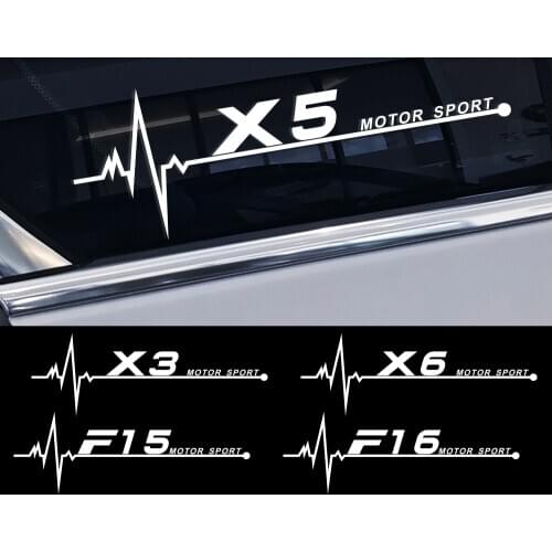 For BMW X5 E70 E53 X3 E83 G01 X6 E71 X1 E84 X2 X4 X7 F15 F16 F17 F13 F25 F26 F48 F80 F87 M3 2PCS /Set Car Side Window Stickers