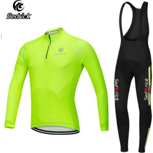 Autumn Spring Winter Bike Club MTB Road Bicycle Cycling Sets Long Sleeve Jerseys Bib Pants Cycling Kits Ropa Ciclismo Maillot