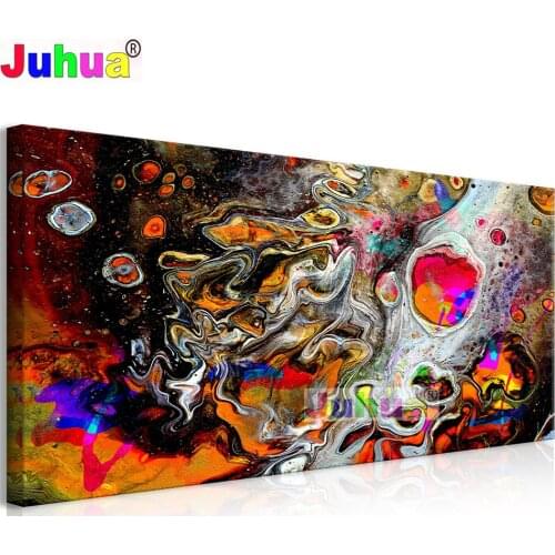 Full Square/Round Diamond Painting Abstract Art 3d Cross Stitch Diamond Embroidery Colored Sea Beach Pattern Rhinestone Home Art