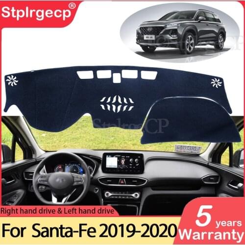 For Hyundai Santa Fe 2019 2020 TM Anti-Slip Mat Dashboard Cover Pad Sunshade Dashmat Protect Carpet Anti-UV Dash Car Accessories