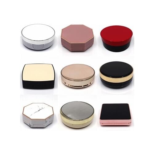 1Pc Empty Air Cushion Puff Box Portable Cosmetic Makeup Case Container with Powder Sponge Mirror for Bb Cream Foundation Diy Box