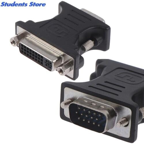 ALLOYSEED 24 + 5Pin DVI Female to 15Pin VGA Male Cable Extender Adapter Converter Cable Connector For HDTV CRT Monitor Projector