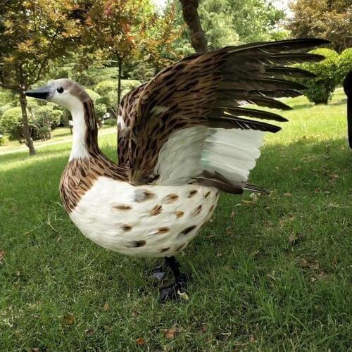 Real life toy large 35x50cm feathers duck model spreading wings duck home garden prop decoration toy gift h1867