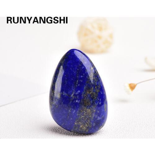 Runyangshi 30g/pc Natural Lapis lazuli gravel Stone Rock Healing Natural Stone and Mineral Health Decoration Furnishing