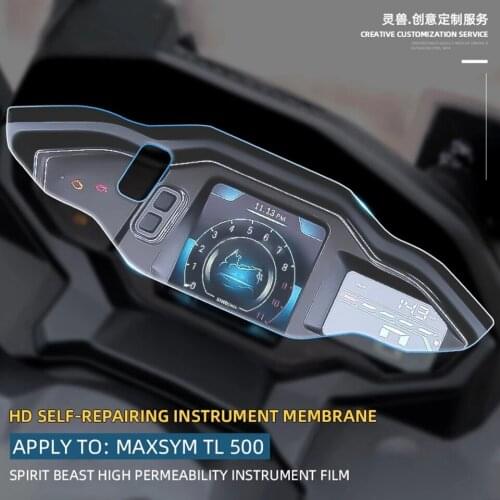 Spirit Beast Motorcycle speedometer TPU Scratch Protection Film Dashboard Screen Instrument waterproof Film For SYM Maxsym TL500
