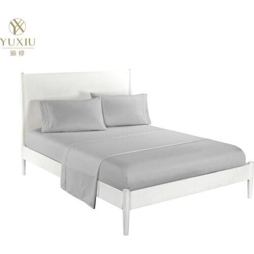 Yuxiu Bedspread Coverlet sets flat fitted sheets pillowcases Plain solid brushed Twin Full Queen King bedding set bed linens