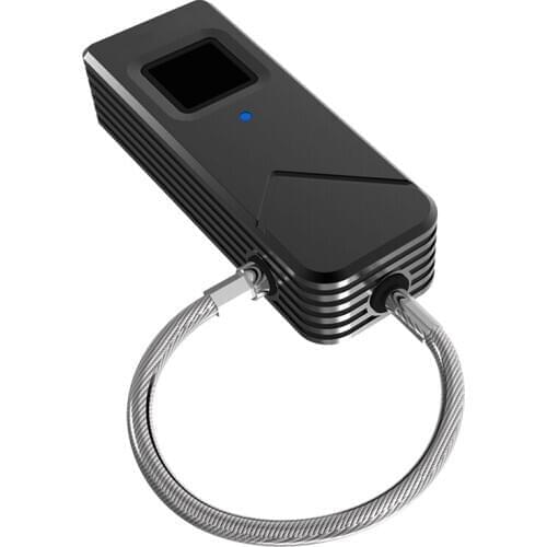 Zinc Alloy Security Door Lock Smart Keyless TSA Lock USB Rechargeable Fingerprint Padlock For Locker Backpack Box Suitcase