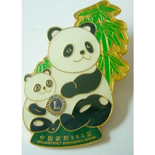 Iron soft enamel pin,with epoxy,customize pin,free design,high quanlity ,fast delivery,gold plated,PANDA,butterfly clutch pin