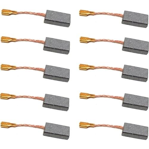 10pcs Power Tool Carbon Brush Electric Hammer Angle Grinder Graphite Brush Replacement Various Size