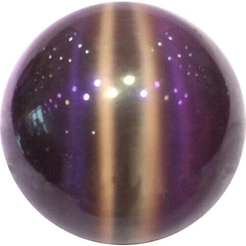40mm Cat Eye Crystal Ball Blue Purple CatS-Eye Opal Decor Crafts Ball Quartz Sphere Stone Office Natural Ornament Crystal Z6C2