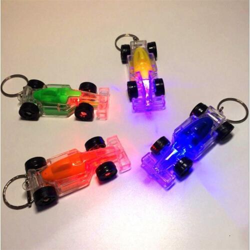 5pcs Racing LED Light-Up Toys Party Favors Kids Gift Gadgets Bag Luminous Keychain Pendant Toys