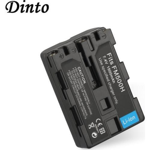 Dinto 1pc 1500mAh NP-FM500H NP FM500H Rechargeable Li-ion Camera Battery for Sony A57 A58 A65 A77 A99 A550 A560 A580 A900