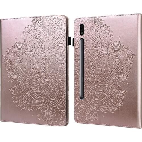 For Samsung Galaxy Tab S7 Case 11 2020 SM-T870 SM-T875 Tablet Protective Stand Emoss Cover For Samsung Tab S7 S 7 11 Case Coque