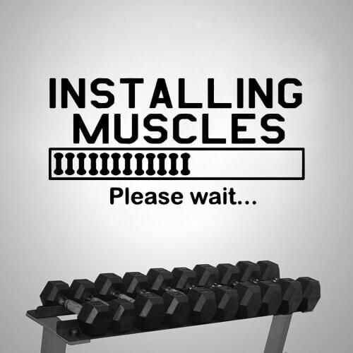 DIY Art Gym Motivation Sentences Home Decoration Accessories Pvc Wall Decals