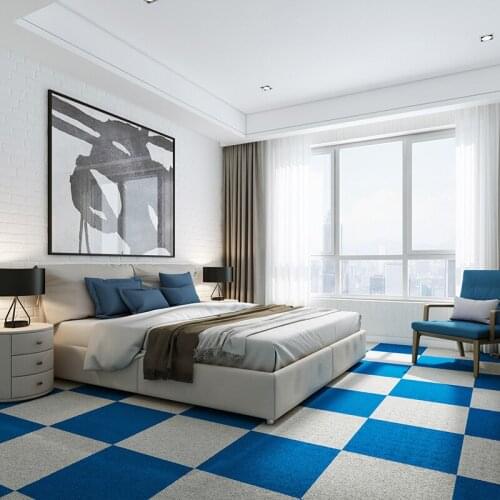 Environmental Formaldehyde-free and Free Glue Splicing Block Carpet Self-absorption Floor Mat for Family Childrens Room Bedroom