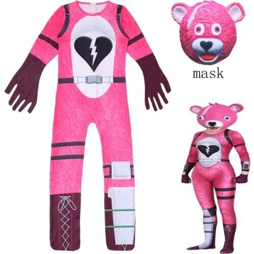 Halloween Costumes for Kids Cuddle Fireworks Team Leader Cosplay Bodysuit Girls Battle Royale Jumpsuits Carnival Party Clothes