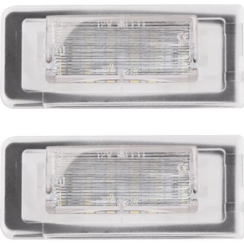 2pcs Car Tail License Number Plate Lights Lamp For AUDI TT 8N 1999~2006 6500k White 12V No Error License lights for Audi