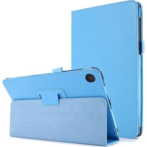 Soft Litchi Leather Case for Lenovo Tab M10 FHD Plus Funda Stand Cover Folio Folding TB-X606X TB-X606F Flip Case