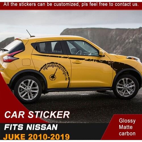 Car Decal Side Body Racing Stripe Clock Graphic Vinyl Decoration Sticker Customzied Fit For NISSAN JUKE 2010-2019