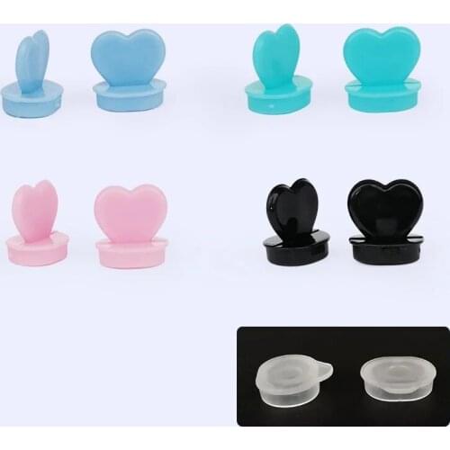 Disposable coffee cup injection cap heart shape blue red black pink leakproof cup cover love plug creative decoration stoppers