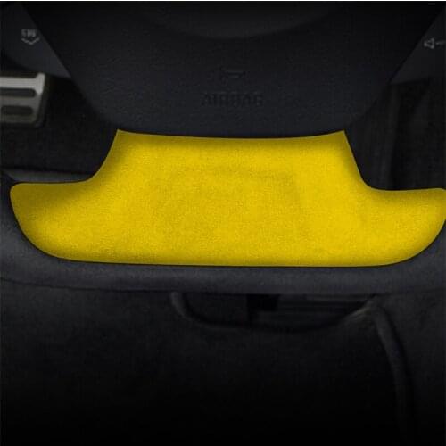 Car interior Steering wheel panel suede Decorative cover Stickers For Chevrolet Camaro 2016-2020