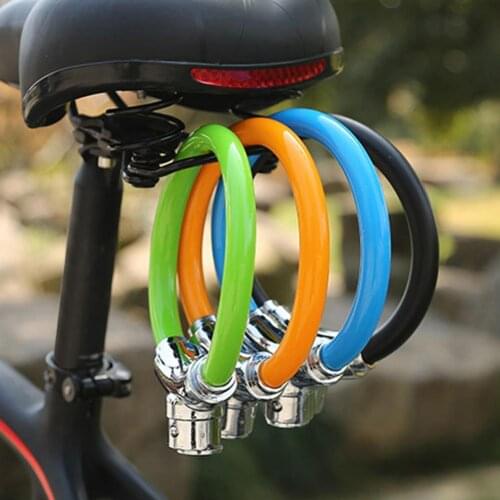 Anti-theft Stainless Steel Round Zinc Alloy Bike Lock Bicycle Safety Accessory