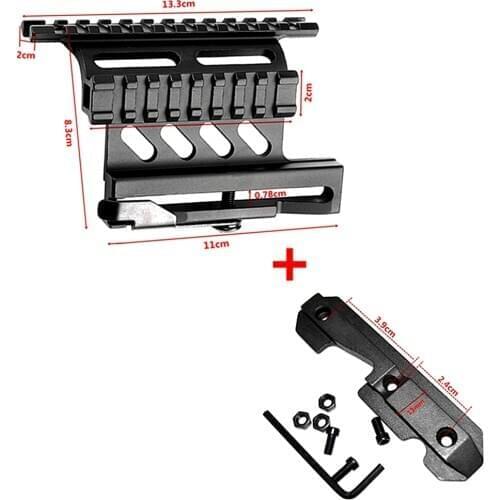 Tactical Picatinny Weaver AK Serie Side Mount Rail Quick QD 20mm picatinny Detach Double Side AK Scope Sight Mount Bracket Rifle