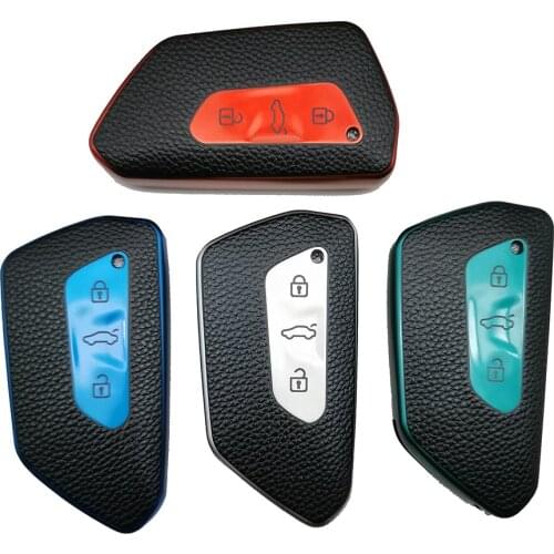 TPU Remote Control Car Key Case Protective Cover Skin 3 Button Smart Keychian Holder For VW Volkswagen Golf 8 MK8 2020 Skoda