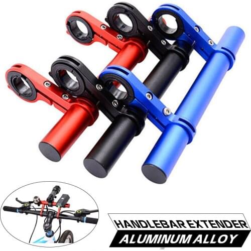 Aluminum Alloy Bicycle Handlebar Extender Mount Mountain MTB Bike Cycling Headlight Bracket Lamp Flashlight Holder Accessories