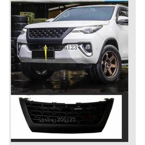 HIGH QUALITY FRONT RACING GRILL RAPTOR GRILLES FOR Toyota FORTUNER T R D type GRILL 2015-2017 for tuner black accessor